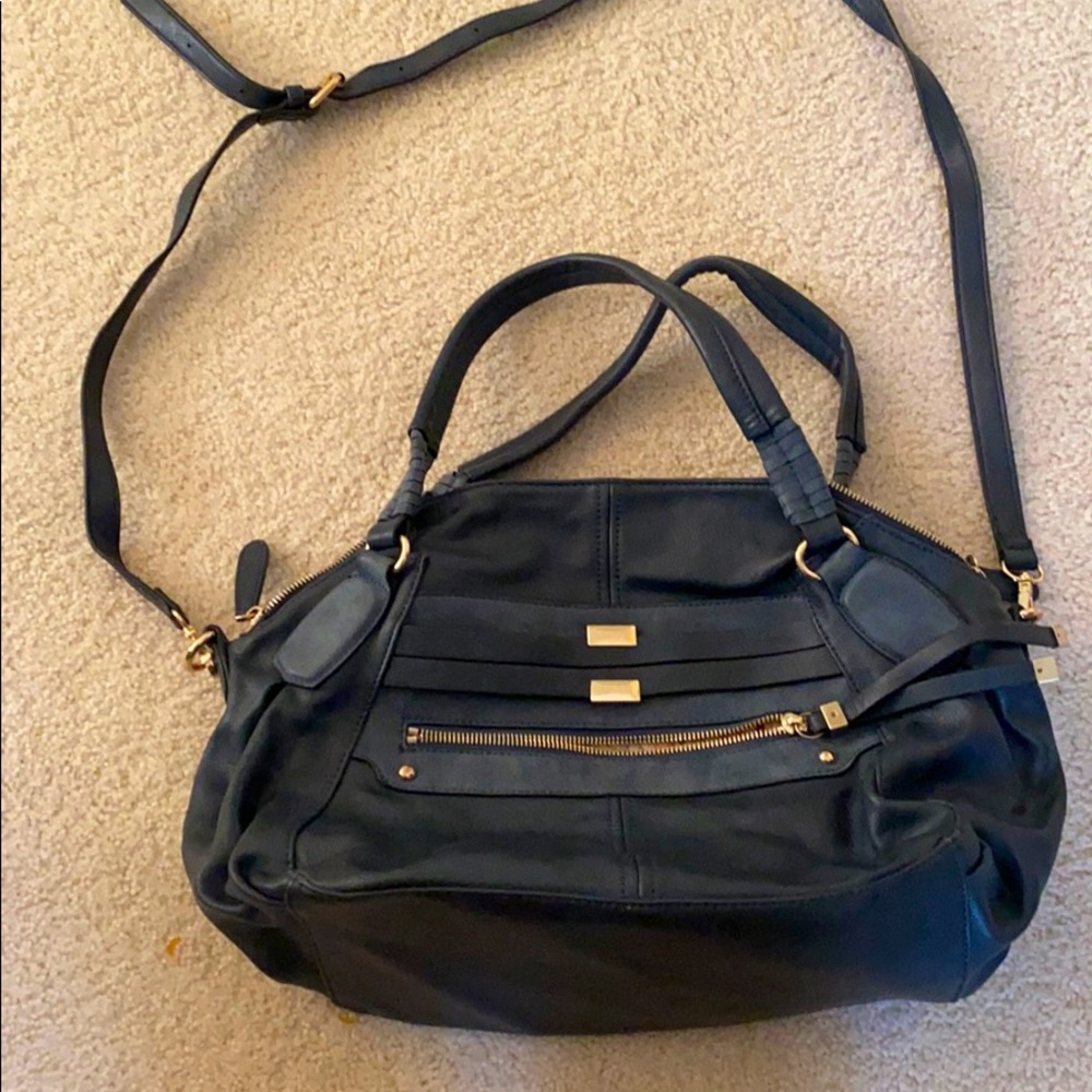 Navy crossbody bag